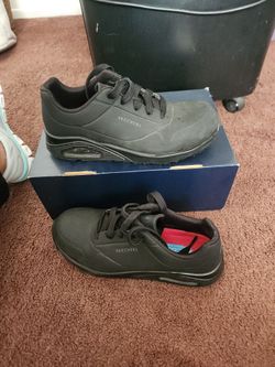 Skechers Black Lace-Up Sneakers