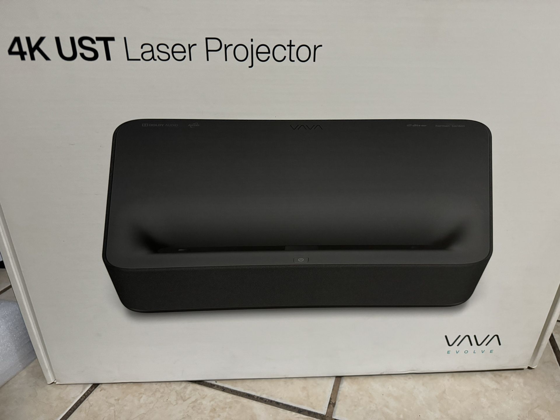 VAVA 4K UST Laser Projector (Comes with 120in Projector Screen And Apple TV)