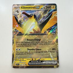 Pokemon Kilowattrel ex HOLO Double Rare SV08: Surging Sparks 068/191