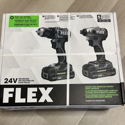 FLEX COMPACT 24-volt 2-Tool Brushless Power Tool Combo