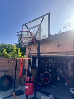 Basketball hoop outdoor portable system