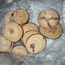 Pink Wood Disc - Mini