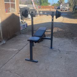 Bench Press Including Bar And Weights