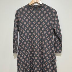 MTS Turtle Neck Patterned Dress