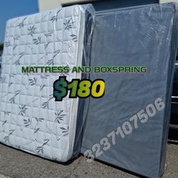 Full Size Boxspring And Mattress