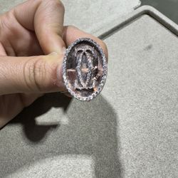 10k Rose Gold CC Charm Holder 