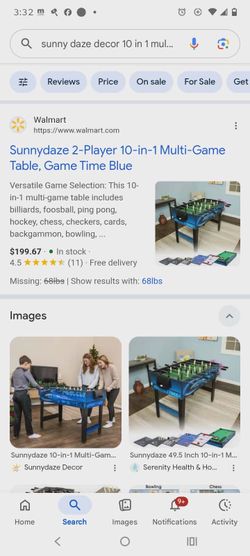 MULTI GAME TABLE 10-IN-1 *BRAND NEW*