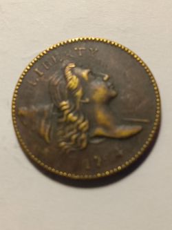 US 1794 Half Cent Coin Copy