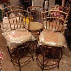 5 Brand New Metal Bar Stools 