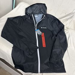 Columbia  Active Fit Waterproof Jacket, Black , Medium 
