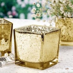 36 mercury glass tealight holders 