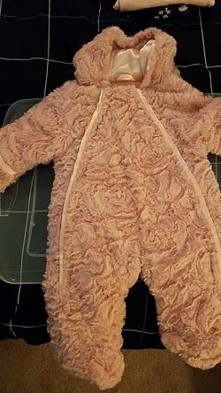 3/6 month Faux fur onesie