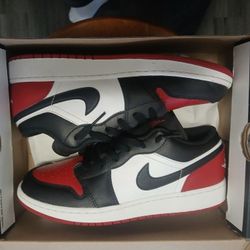 Jordan 1 Low Bred Toe (Size 5.5Y / Women’s 7) w/ OG Box
