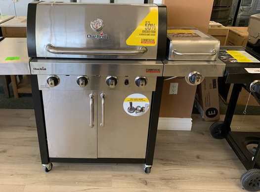 Brand New Stainless Steel Char-Broil BBQ Grill! QB00