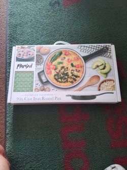 PARINI 9 in. Cast Iron Round Pan