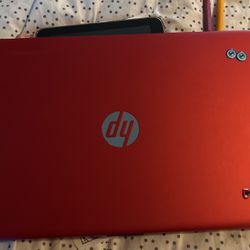 HP red 16.7” Laptop 