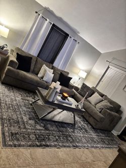 2pc Sofa set w/rug