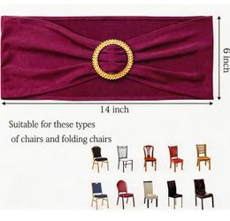 100 spandex Burgundy chair cover