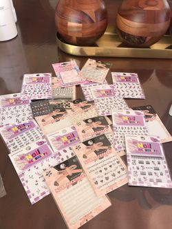 3D nail design nail stickers