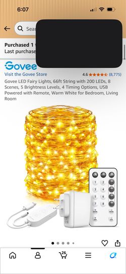 66 feet string lights, 200 LED lights
