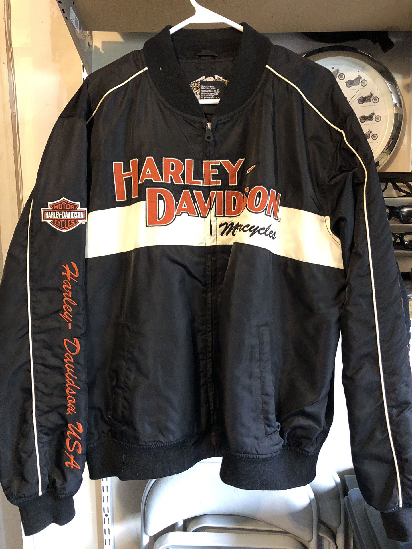 Harley Davidson Bomber Style Jacket