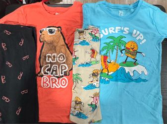 Pajamas, short sleeve shirt, shirts