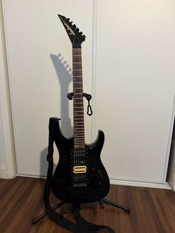 Jackson Performer PS-4, Made in Japan, DiMarzio Pickups, Black, Late 1990s, Good