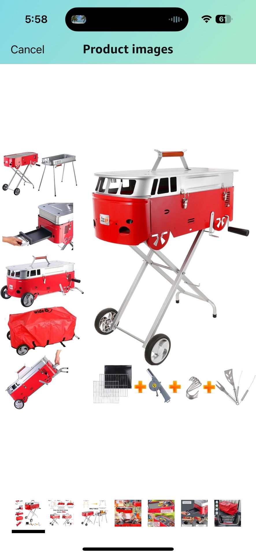Vw Bus BBQ Grill