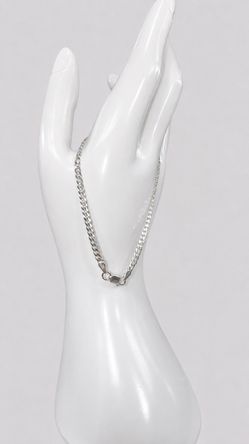 925 Italy Sterling Silver Curb Chain Bracelet – 7.5” | Brand New