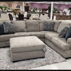 Comfy Huge Stone Colored L Shaped Sectional✅ Brand New🤩 