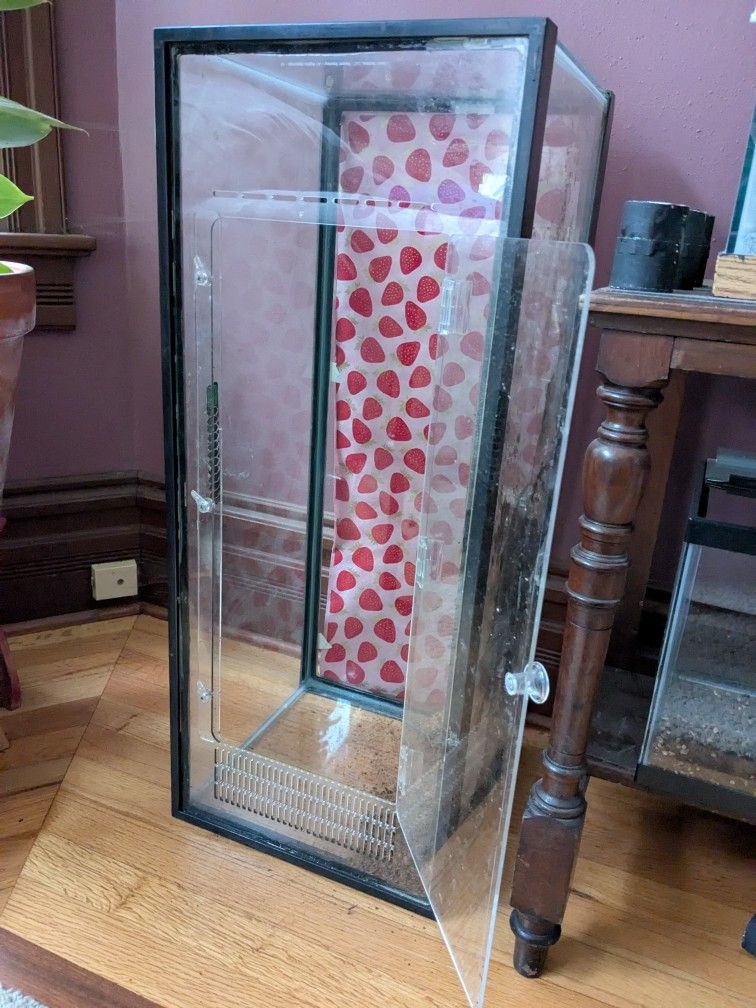 20 Gallon Long Reptile Enclosure With Front Opening Door