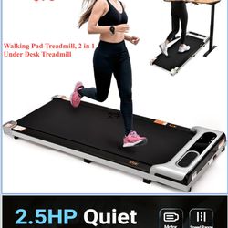 Walking Pad Treadmill, 2 in 1 Under Desk Treadmill