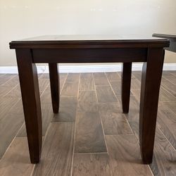 1 Wood Coffee Table and 2 Wood End Table Set