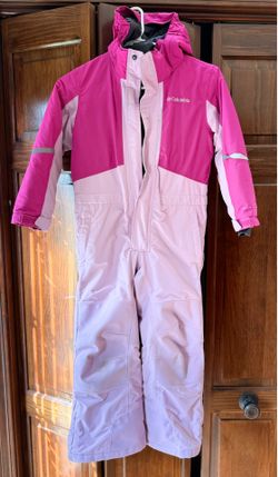 Columbia XS 6/7 pink snowsuit for girls