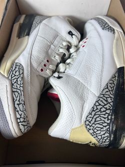 2003 Jordan 3 white cement