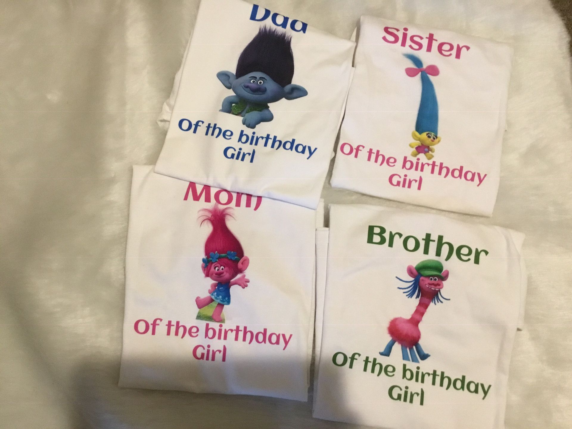 Trolls family shirts