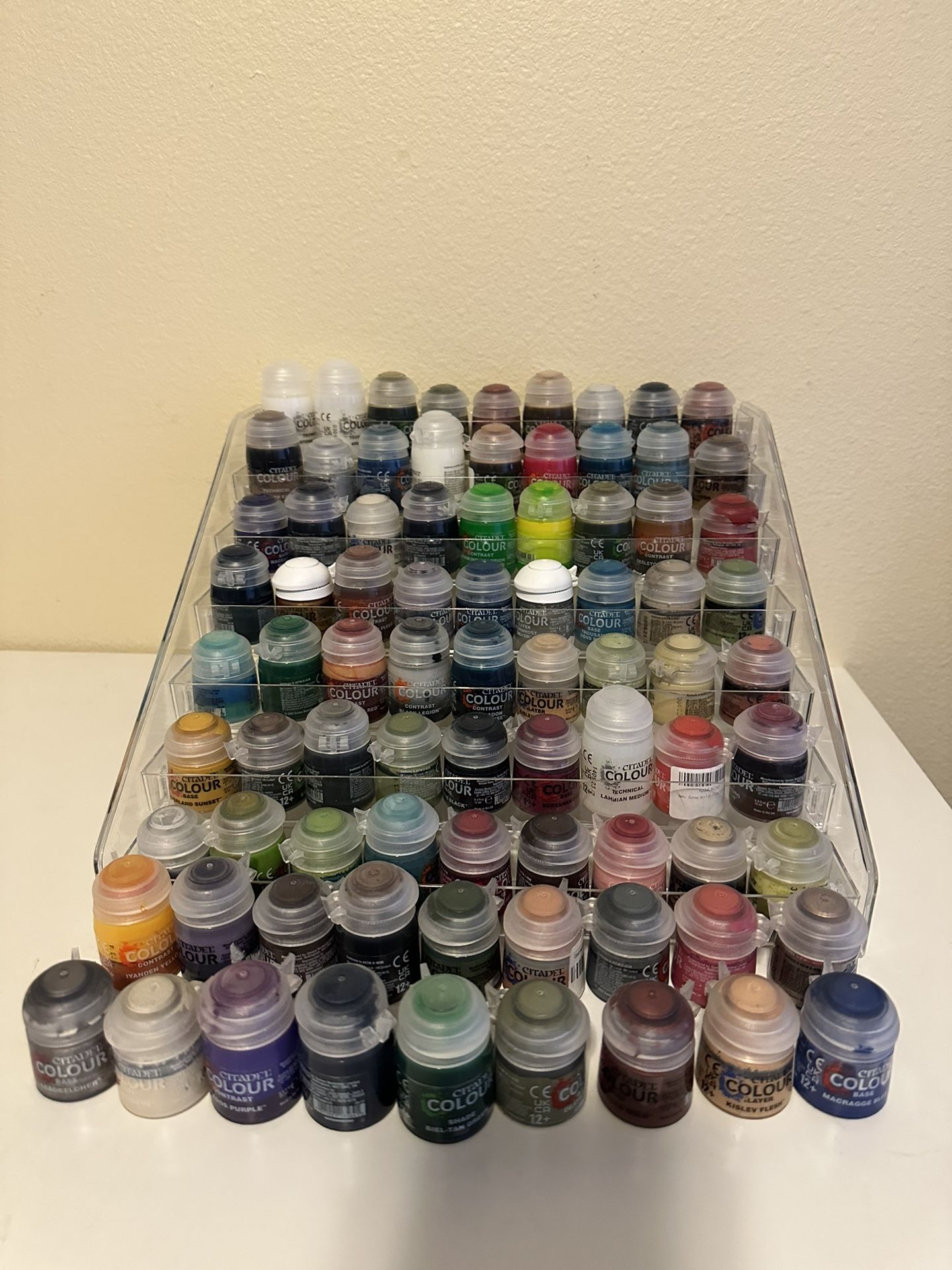 81x Citadel Warhammer Paint Lot With Stand