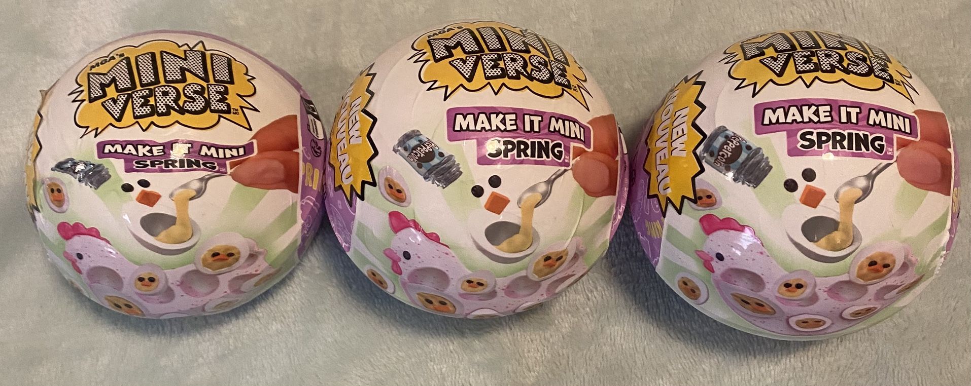3 Brand New Springtime Mini Verse Balls