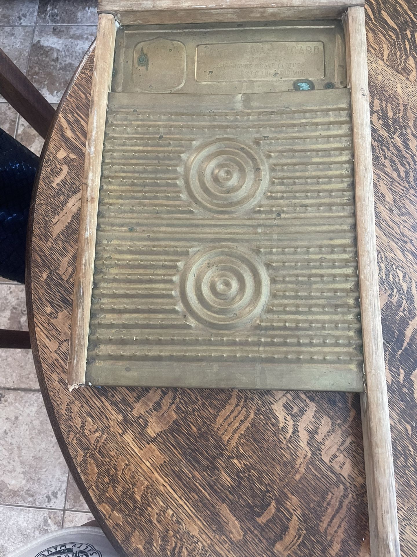Old Copper Wash Board