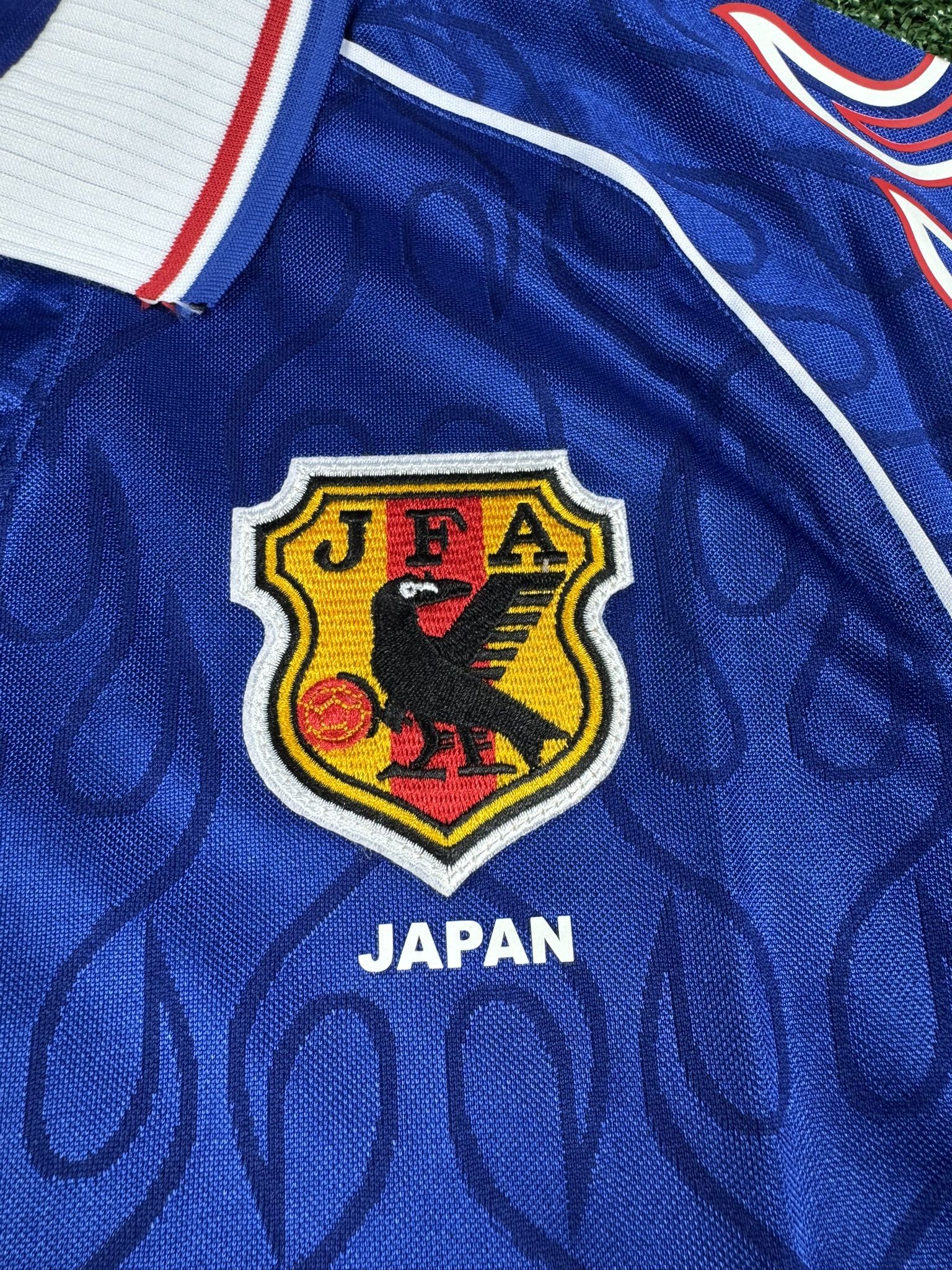 Asics x Stüssy Japan National Team Jersey Blue Flames – Size L for
