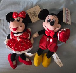 Disney Store Mickey & Minnie Mouse Plush Set