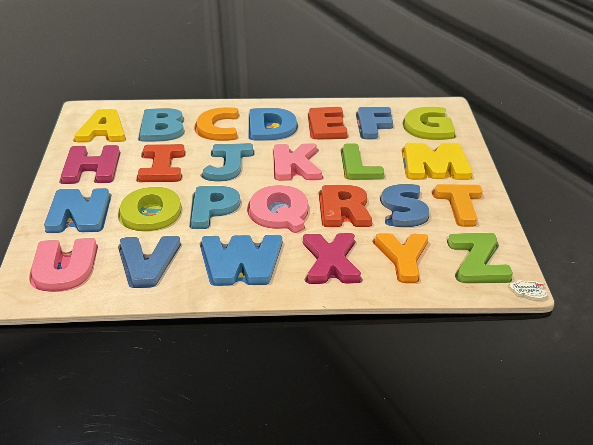 Wooden Alphabet Puzzle And Ladybug Memory Game 