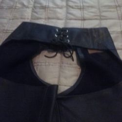 Ladies leather riding Chaps for motorcycle gear Please See My Page For Many ...many More Good Stuff..