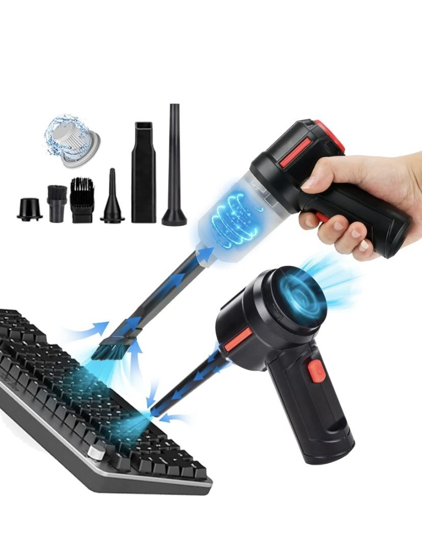 Air Duster - Computer Vacuum Cleaner - for Keyboard Cleaning- Cordless ...