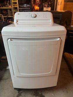 LG White Front-Load Dryer