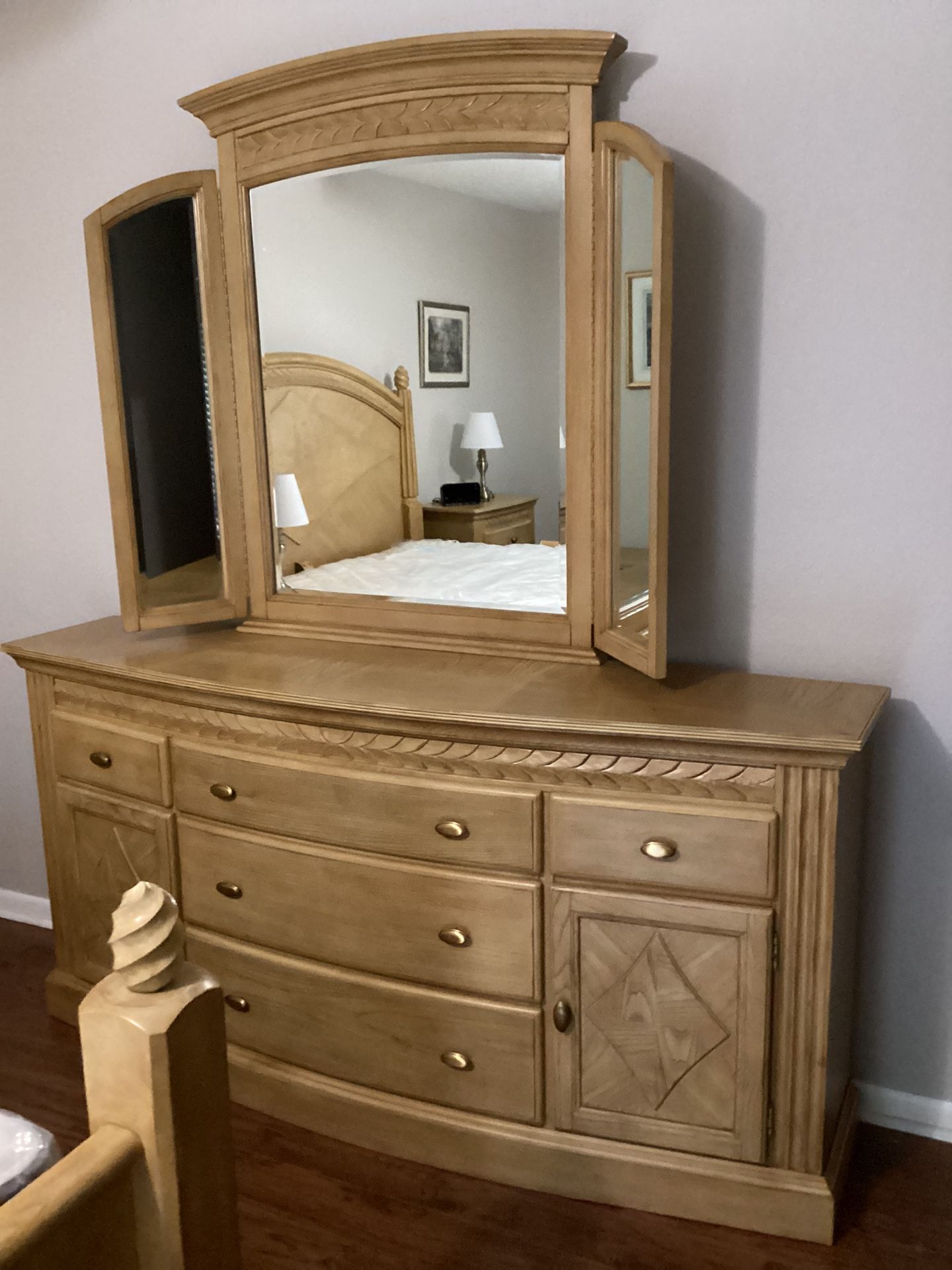 King bedroom set.