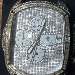 Rayalty Man's Watch Chronograph Japan Movement with Genuine Diamonds
