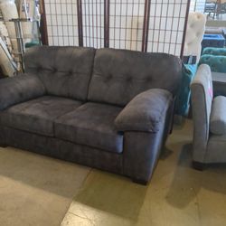Grey Accrington Sofa And Loveseat 