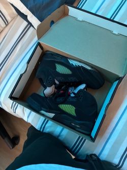 Nike Air Jordan 5 Retro OG  BG, 6Y - Size , Black Metalic