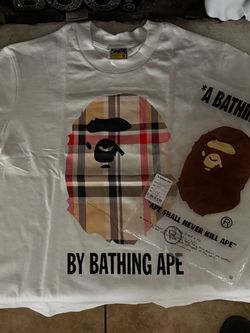 Bape shirt,white,m